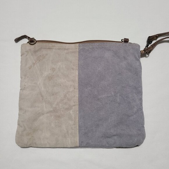 Myra Bag USA Canvas Purse | Rustic Crossbody Style | Zipper | Wristlet Option - Picture 2 of 7